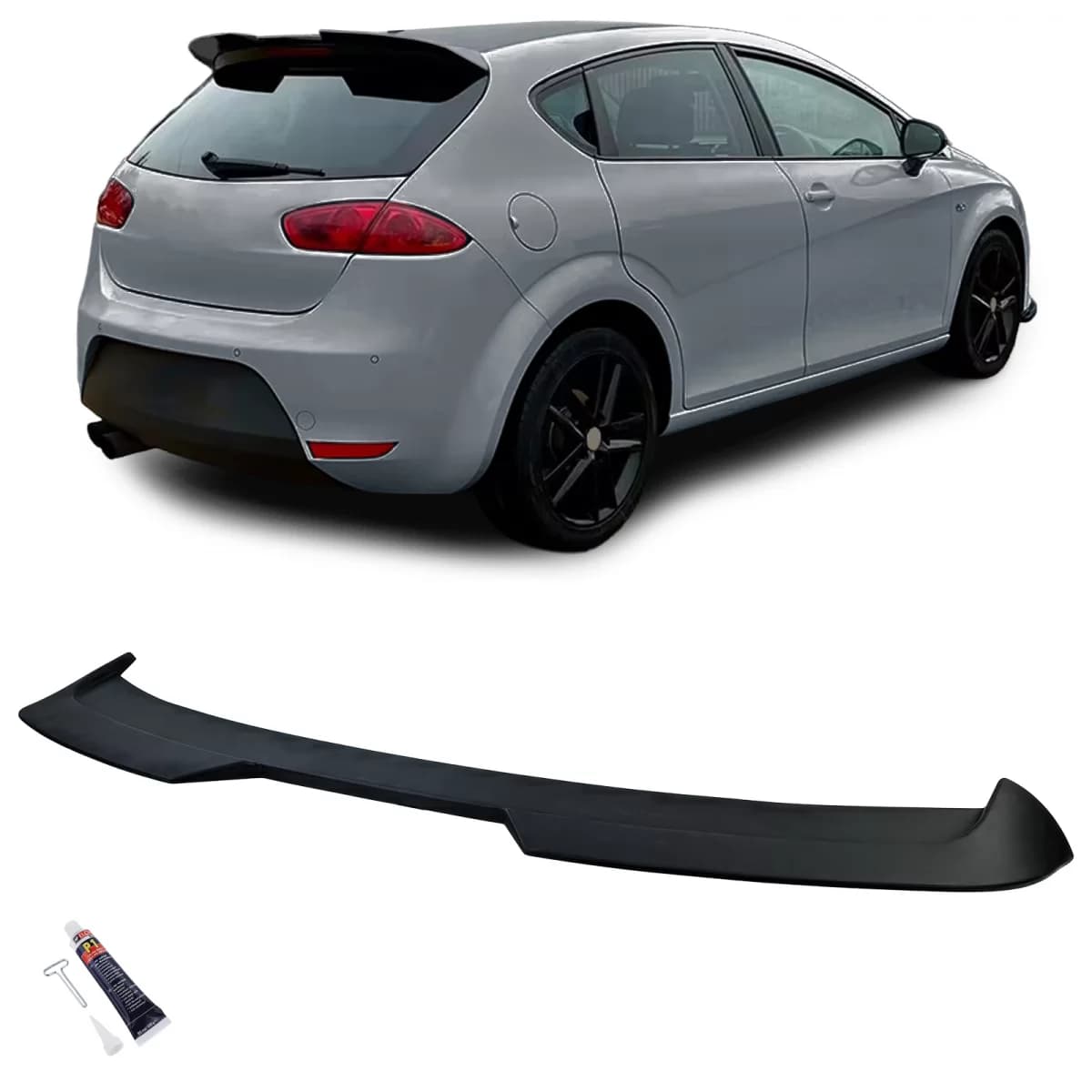 Roof rear spoiler racing lip fits Seat Leon 1P Facelift 2009-2012