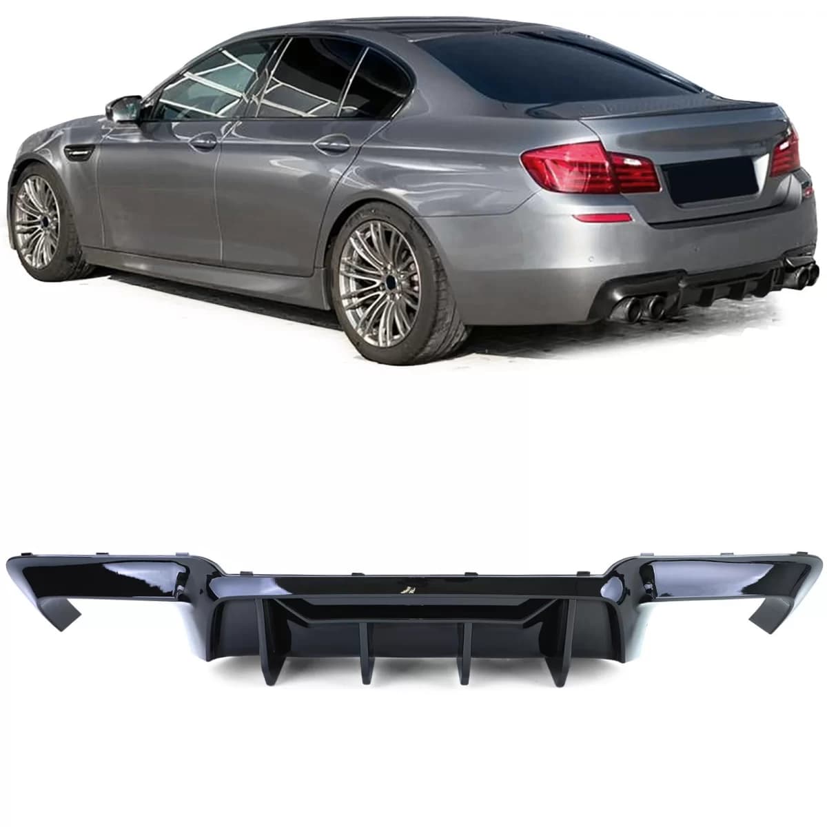 High Performance Duplex Gloss Rear Diffuser fits BMW 5 Series F10 F11 550i M550d