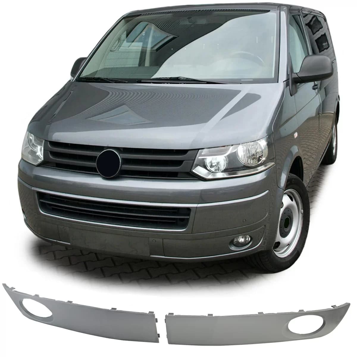 Fog light trims covers grilles for VW Bus Transporter T5 09-15