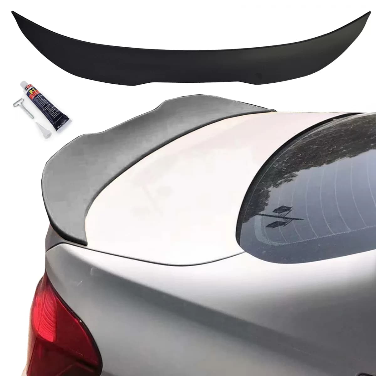 Ducktail Performance Rear Spoiler Matte suitable for 3 Series BMW F30 11-19 Sedan