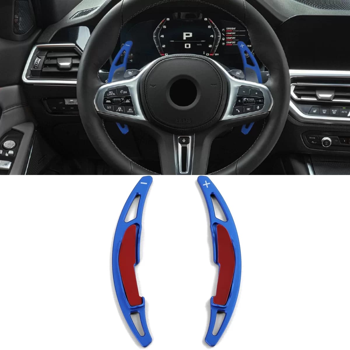 Shift paddles paddles aluminum blue fits for BMW M2 F87 M3 F80 M4 F82 F83