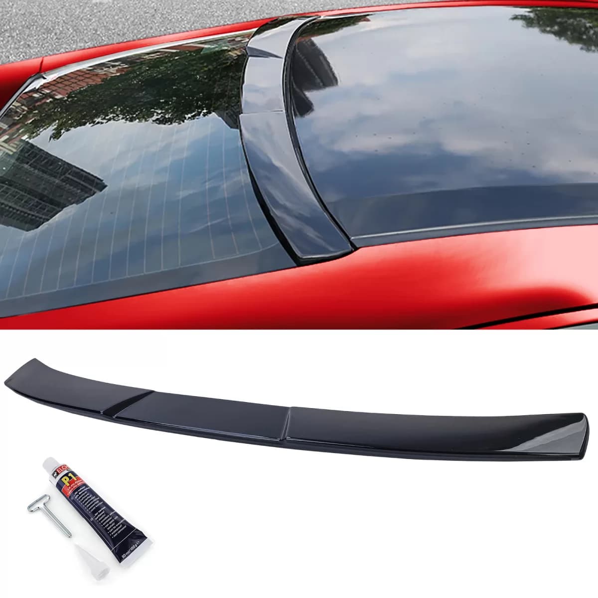 Sport RS Roof Spoiler Gloss Black for Honda Civic FC 2016-2020 Sedan