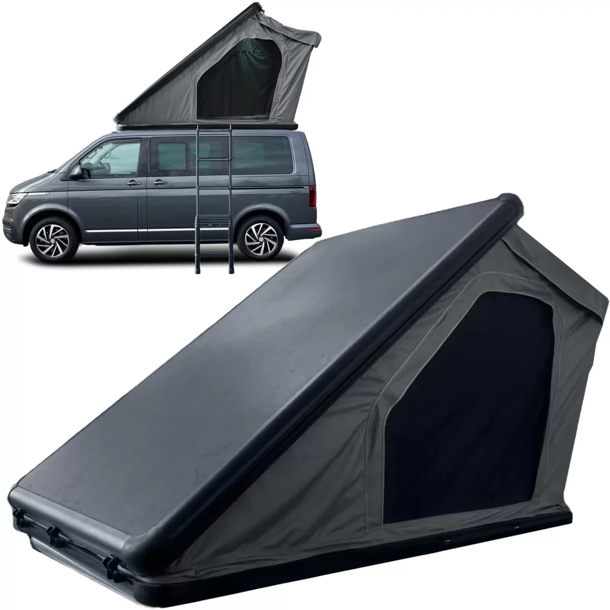 RAMROXX® ABS Hard Shell Roof Tent Expedition XL 210x130cm for 2-3 People