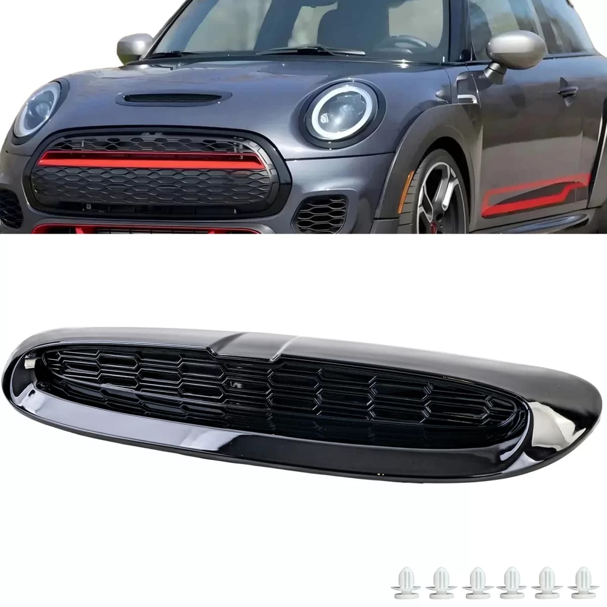 Replacement air scoop in gloss black for Mini Cooper S SD F54 F55 F56 F57