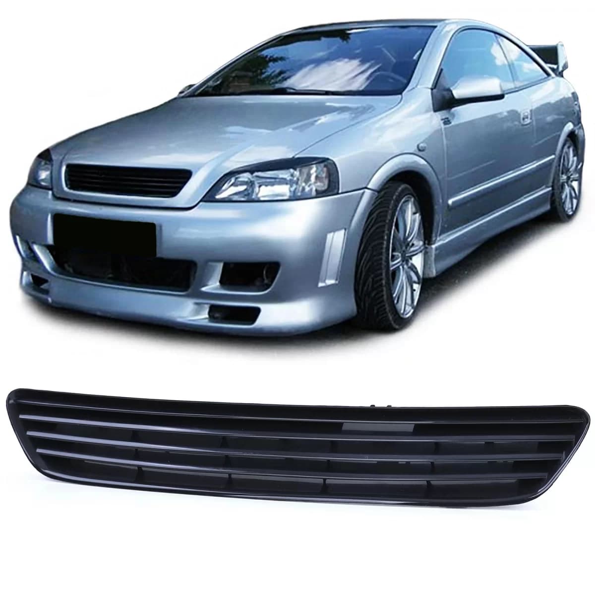Sport grille without emblem black suitable for Opel Astra G 97-04