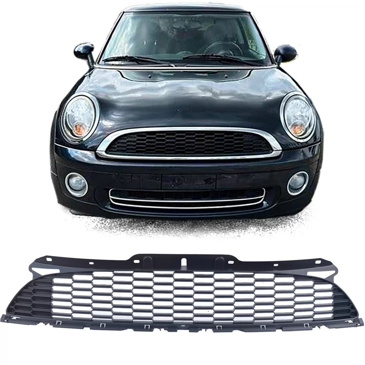 Honeycomb Grille Black Matte for Mini One Cooper JCW R56 R57 R58 R59