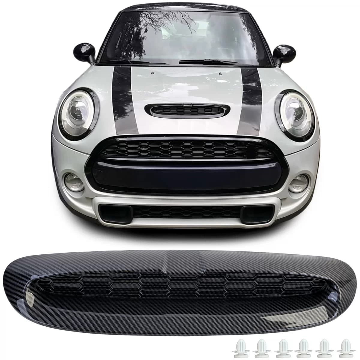 Replacement air scoop in carbon look for Mini Cooper S SD F54 F55 F56 F57