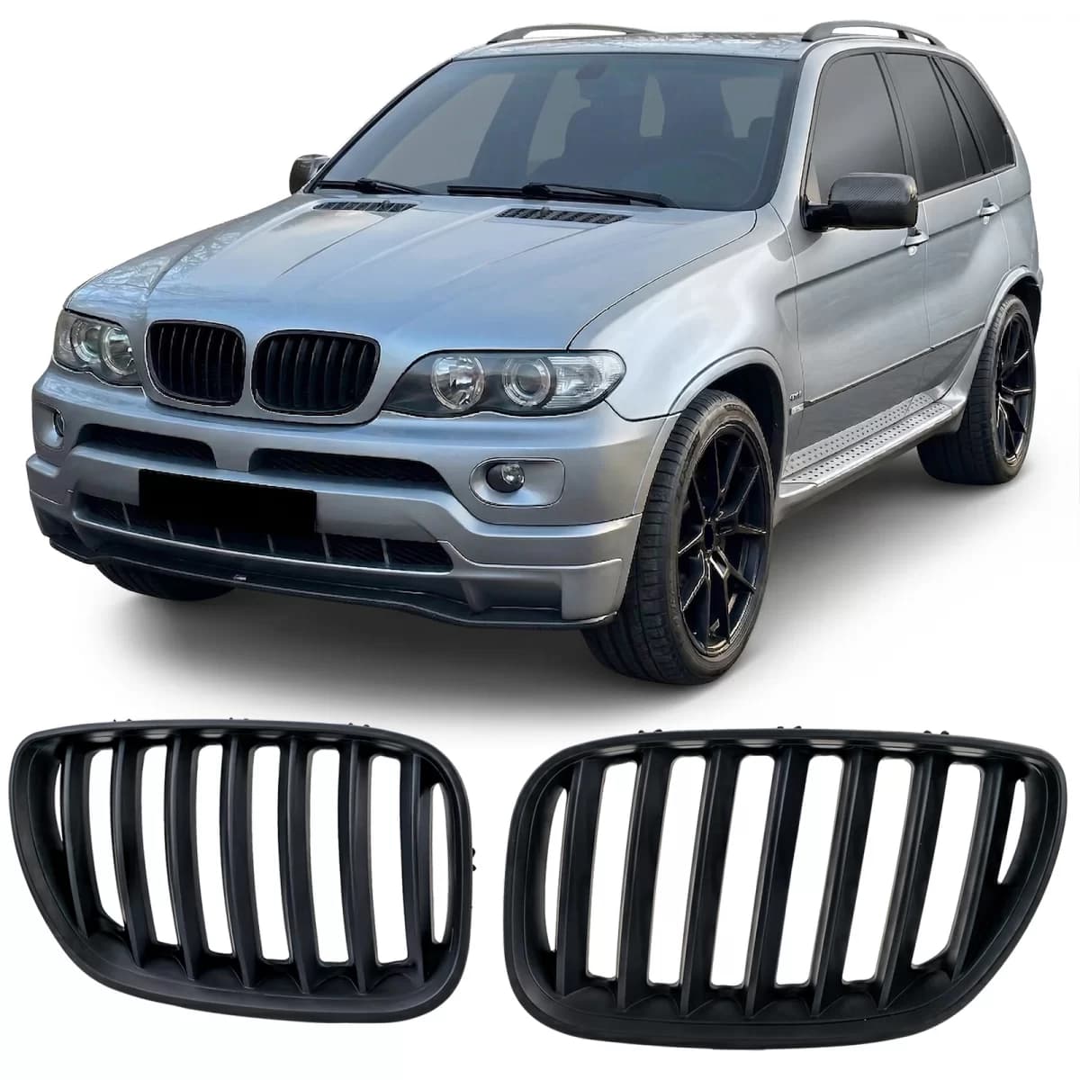 Sport front grille black fits for BMW X5 E53 1999-2003