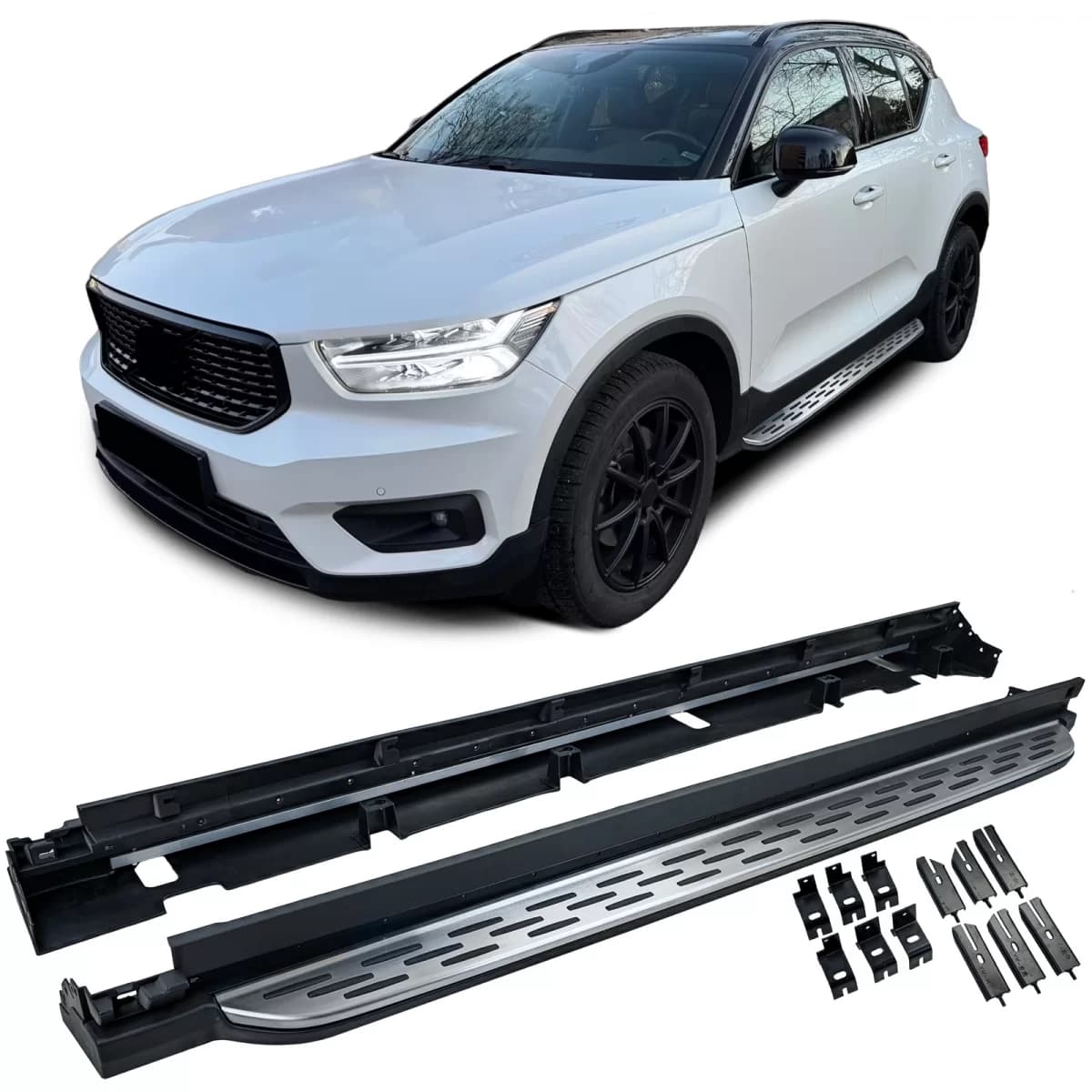 Aluminum running boards side protection OE style suitable for Volvo XC40 from 2017