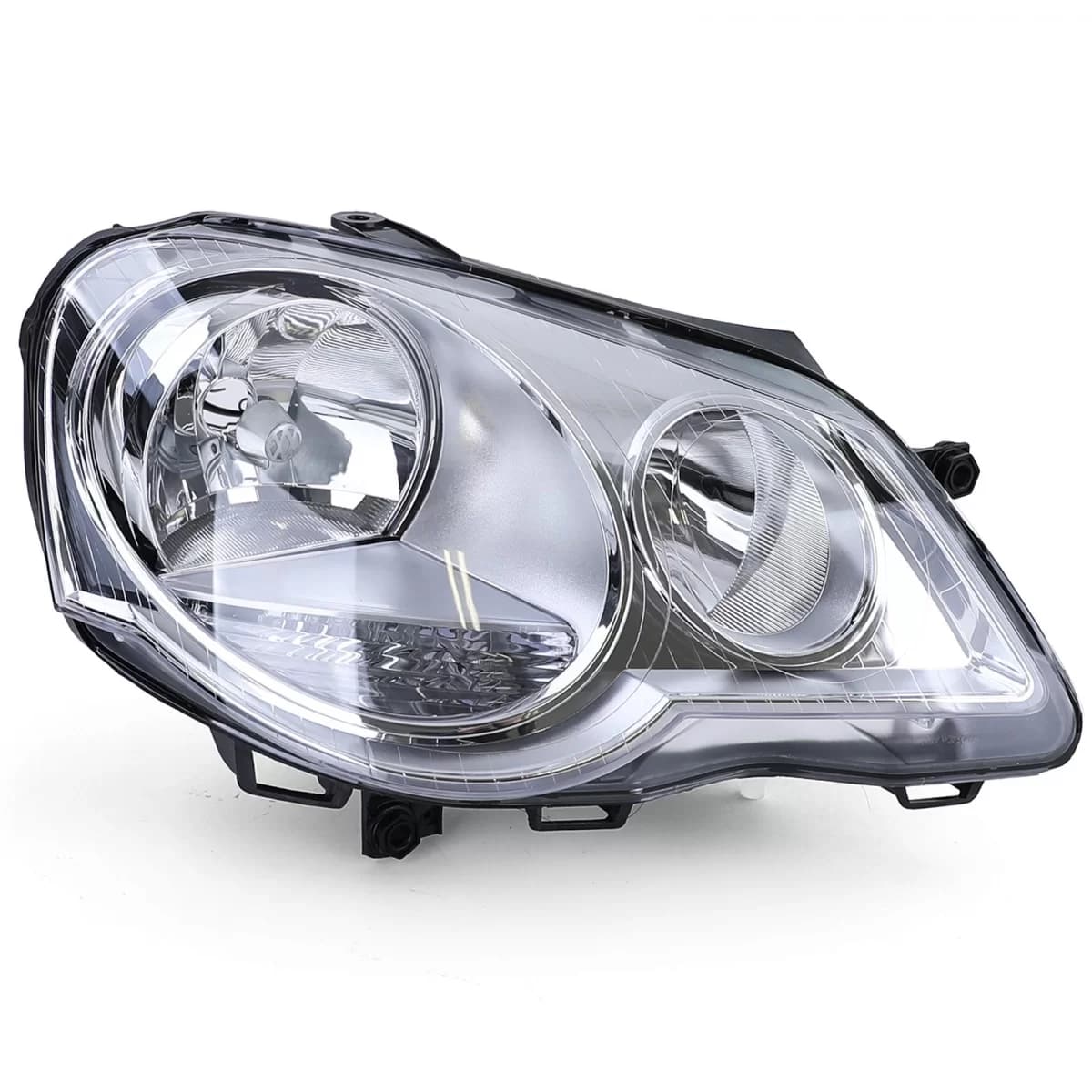 Headlight H7 H1 with LWR motor right for VW Polo 9N3 2005-2009