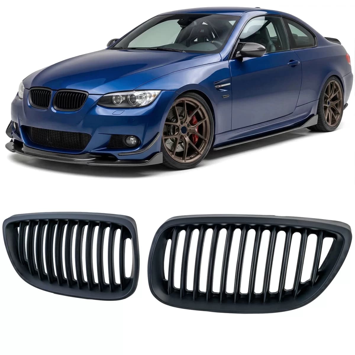Sport front grille black fits for 3 Series BMW E92 E93 2006-2010