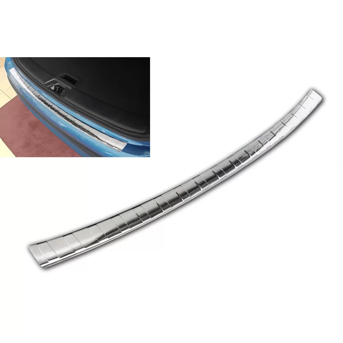 Avisa rear bumper protector suitable for Nissan Qashqai 2017-2021, chrome