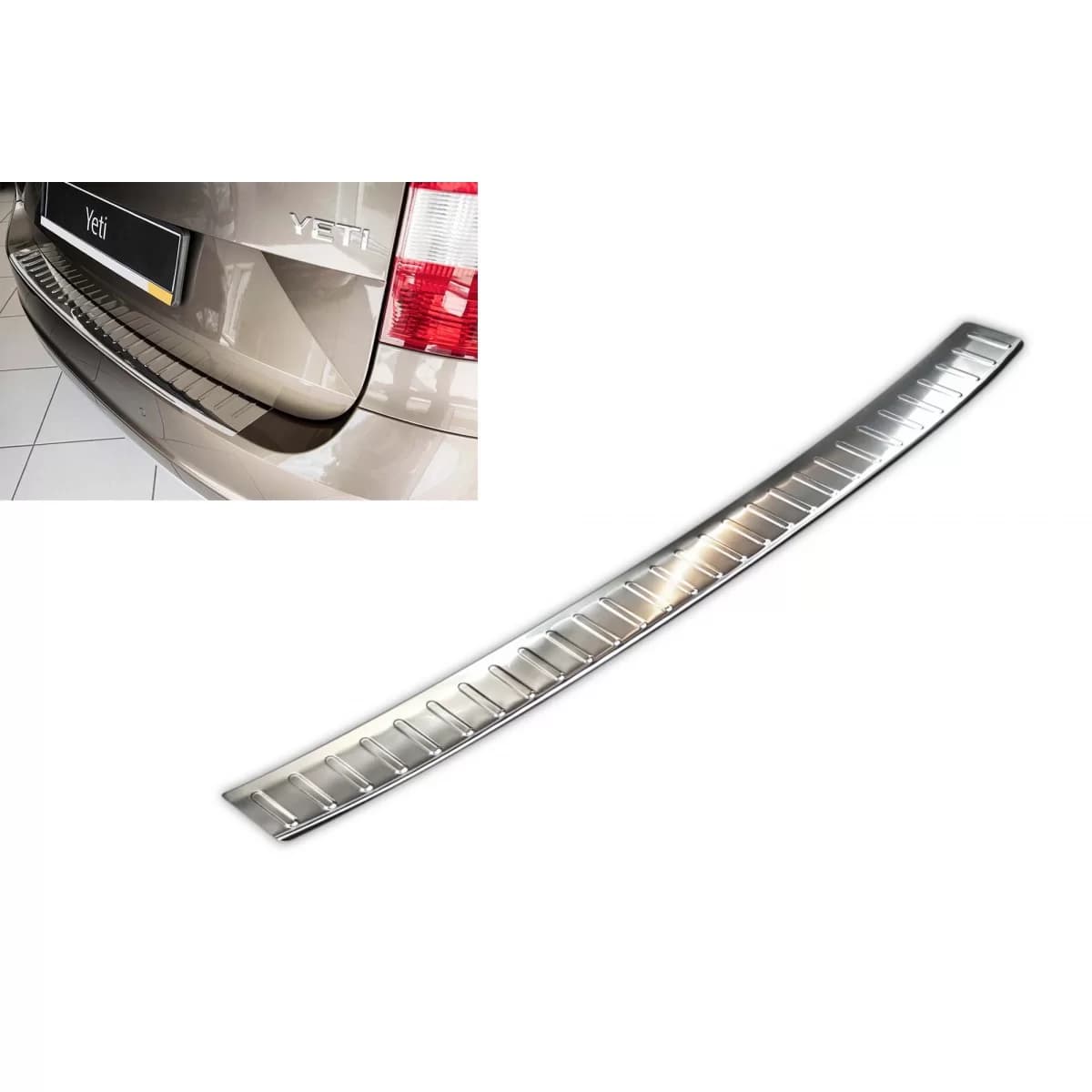 Avisa rear bumper protector suitable for Skoda Yeti City after 2013, chrome