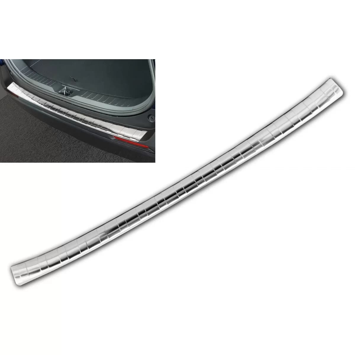 Avisa protector suitable for rear bumper of Toyota Rav4, Rav4 Hybrid after 2018, Suzuki Across after 2020, chrome
