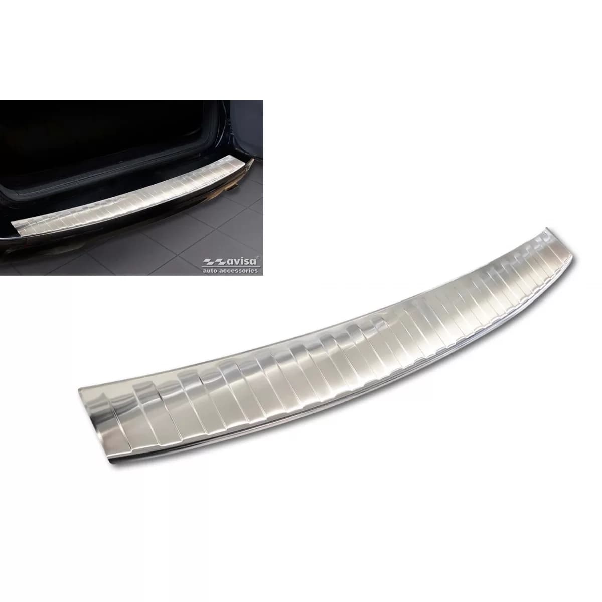 Avisa rear bumper protector suitable for Toyota Rav4 2008-2010, for the version with spare tire, chrome