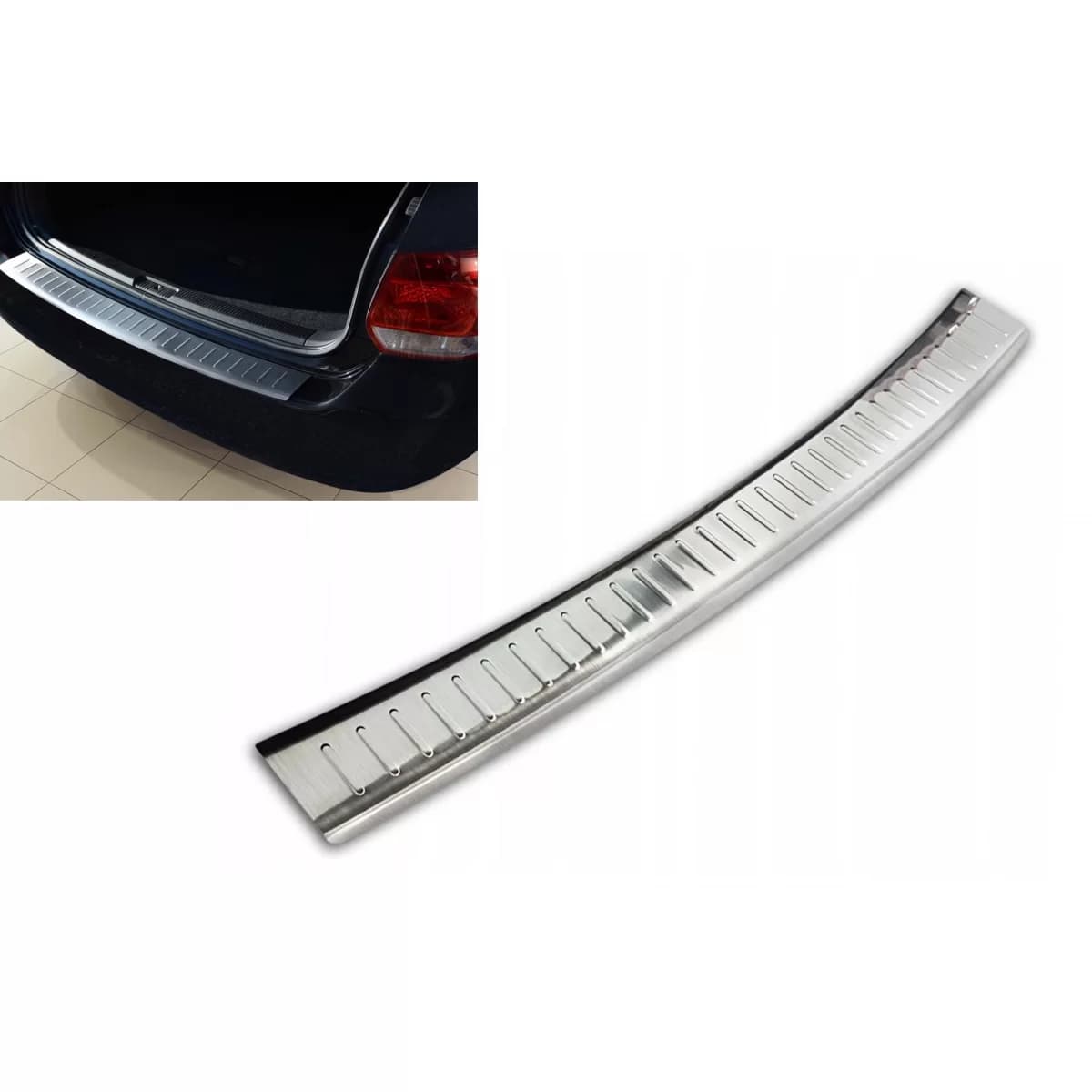Avisa rear bumper protector suitable for Volkswagen Golf V 2007-2009, Golf VI estate 2009-2013, chrome