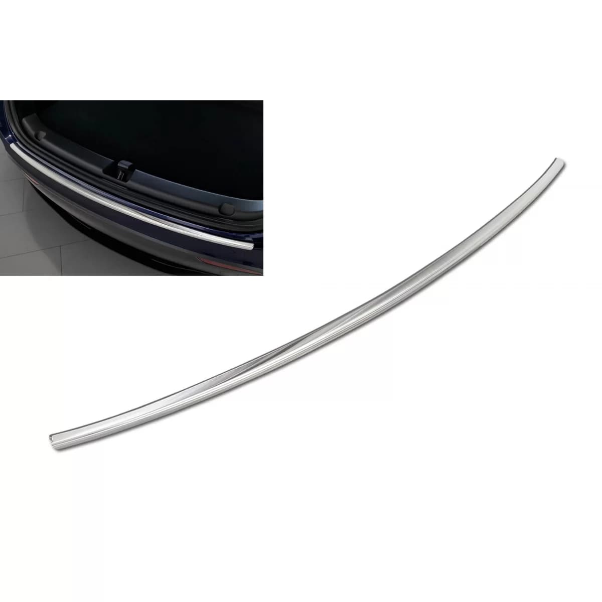 Avisa rear bumper protector suitable for Tesla Model Y after 2020, chrome