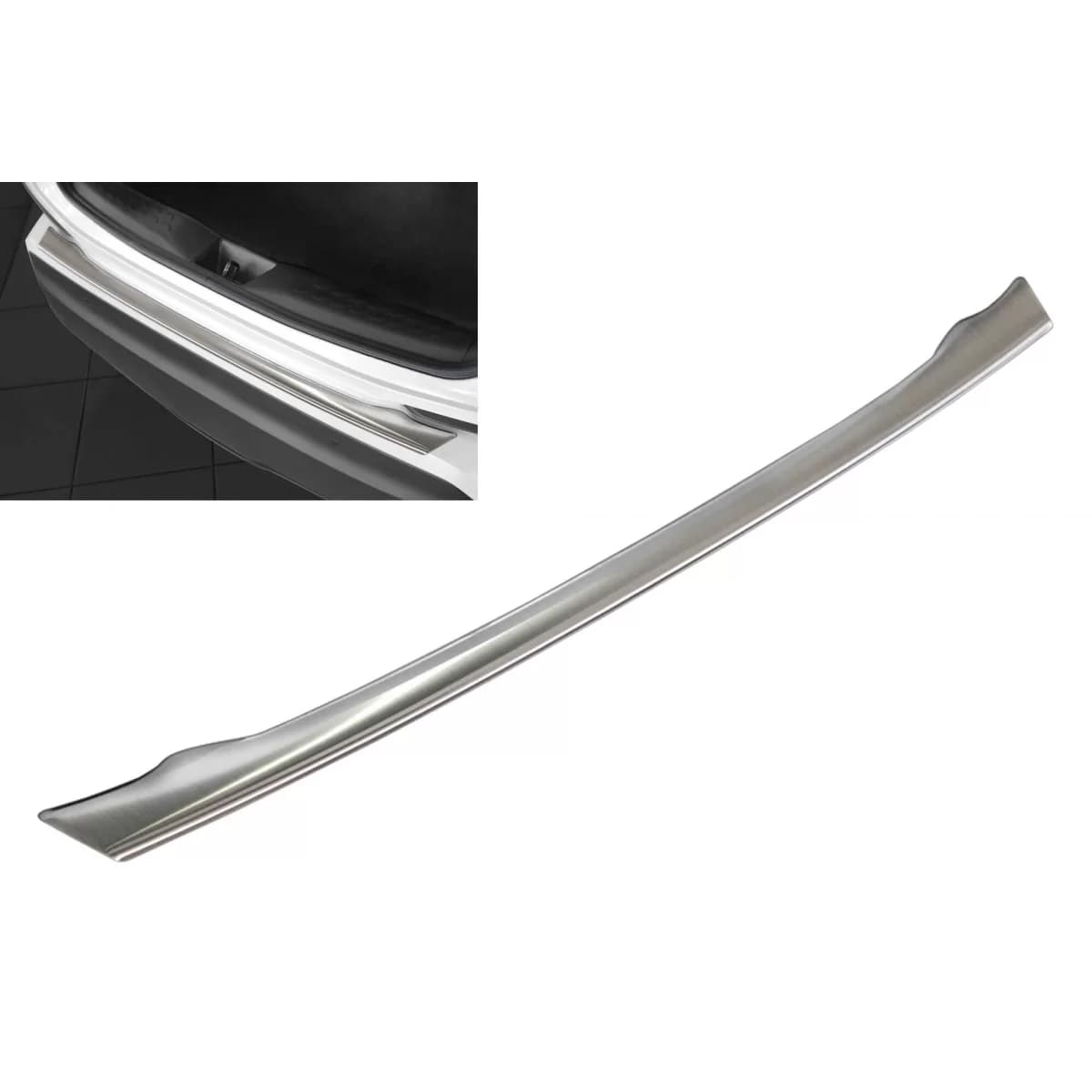Avisa rear bumper protector suitable for Toyota C-HR Crossover 2016-2019, after 2019, chrome