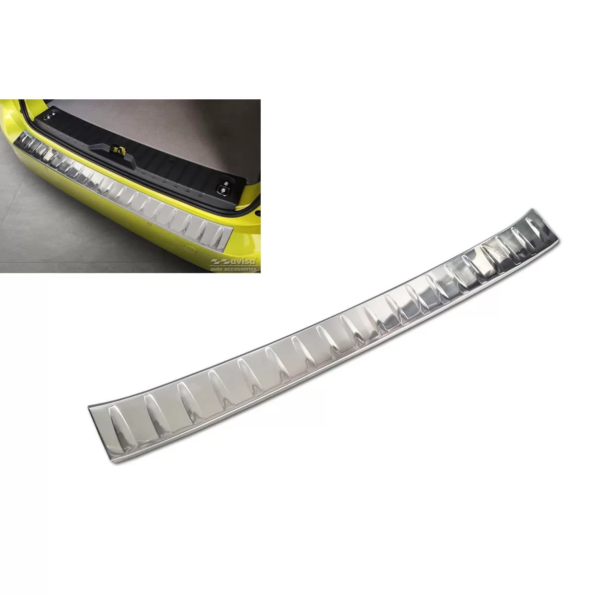 Avisa rear bumper protector suitable for Volkswagen ID Buzz, Cargo after 2022, chrome