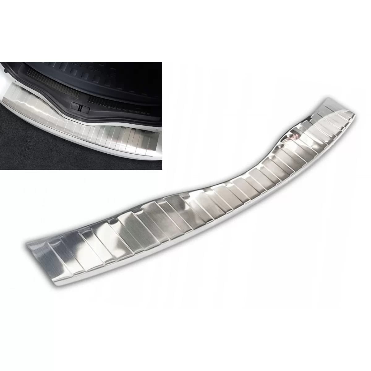 Avisa rear bumper protector suitable for Renault Megane Grandtourer 2016-2020, after 2020, chrome