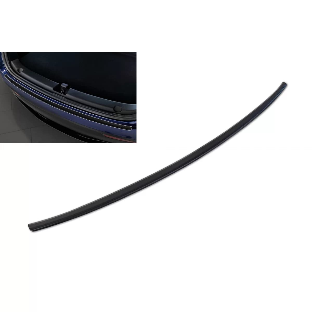 Avisa rear bumper protector suitable for Tesla Model Y after 2020, matte black