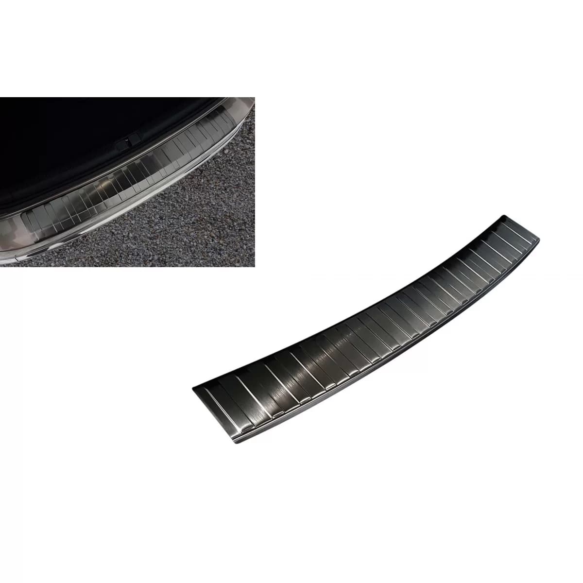 Avisa rear bumper protector suitable for Volkswagen Passat B7 2011-2014, black lacquer