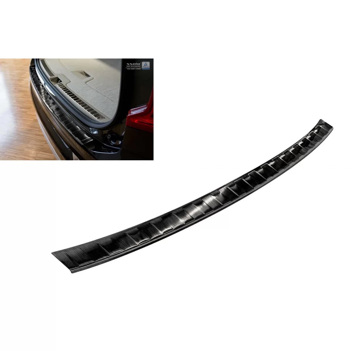 Avisa rear bumper protector suitable for Volvo XC90 after 2015, black lacquer