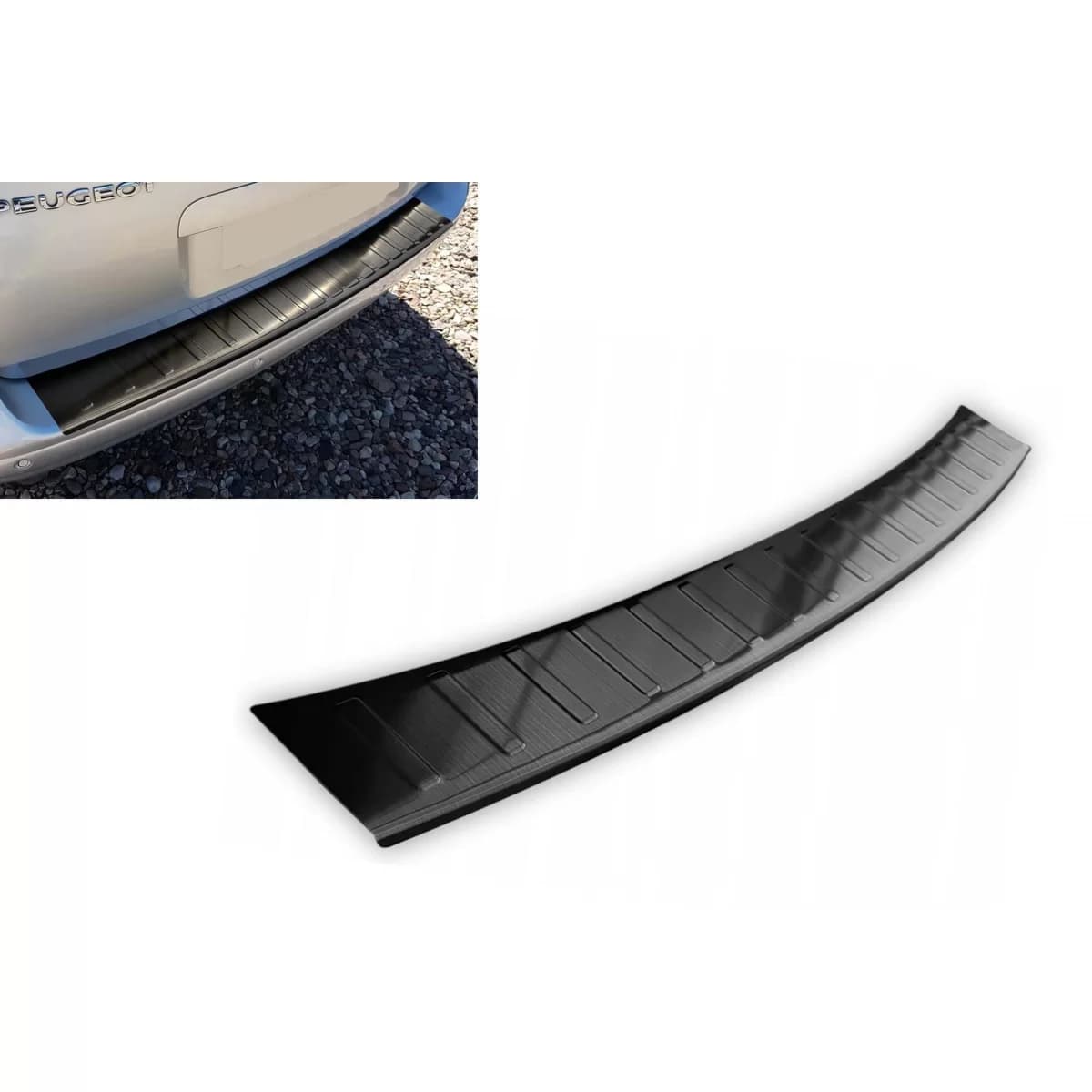 Avisa rear bumper protector suitable for Peugeot 5008 2009-2017, black lacquer