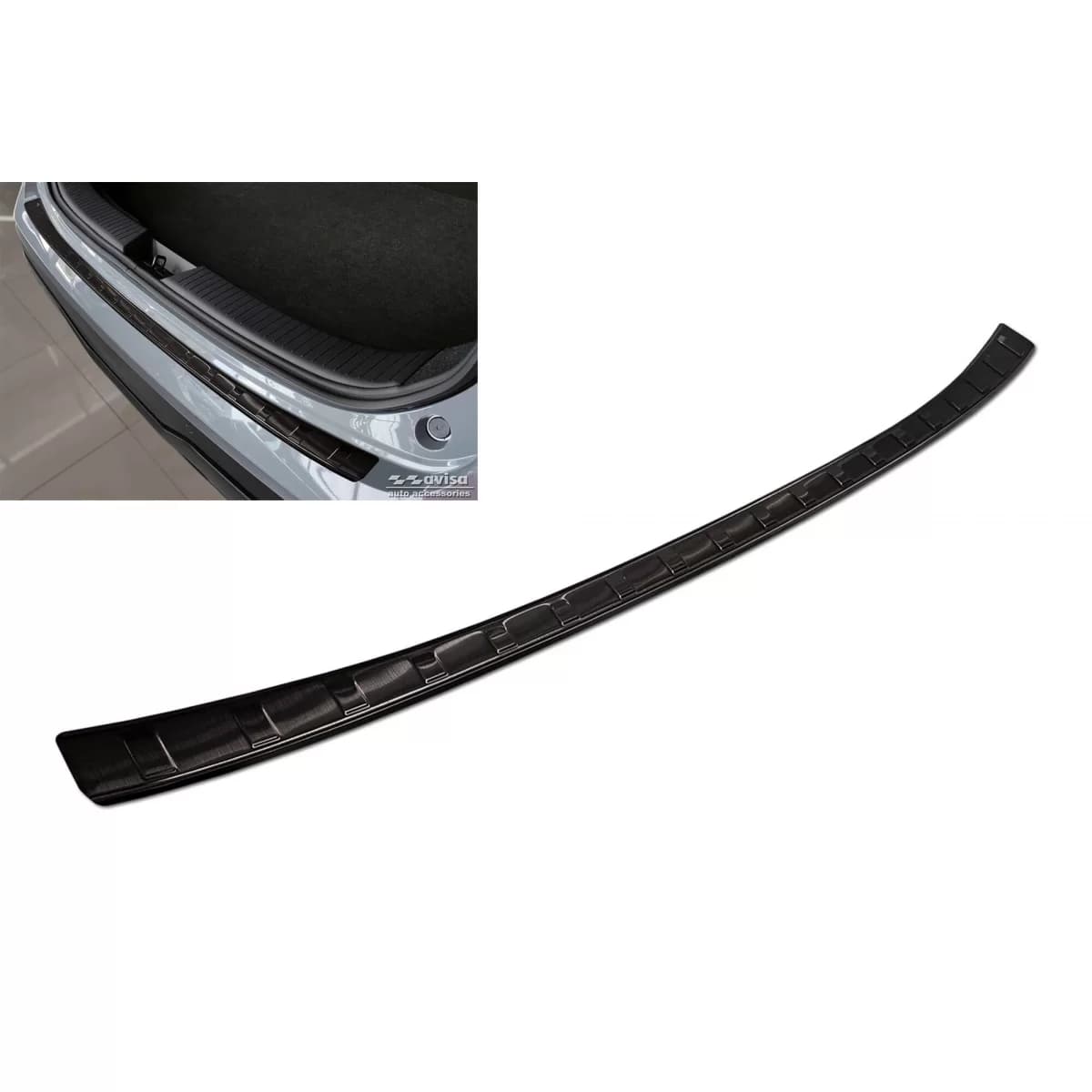 Avisa rear bumper protector suitable for Nissan Qashqai after 2021, black lacquer