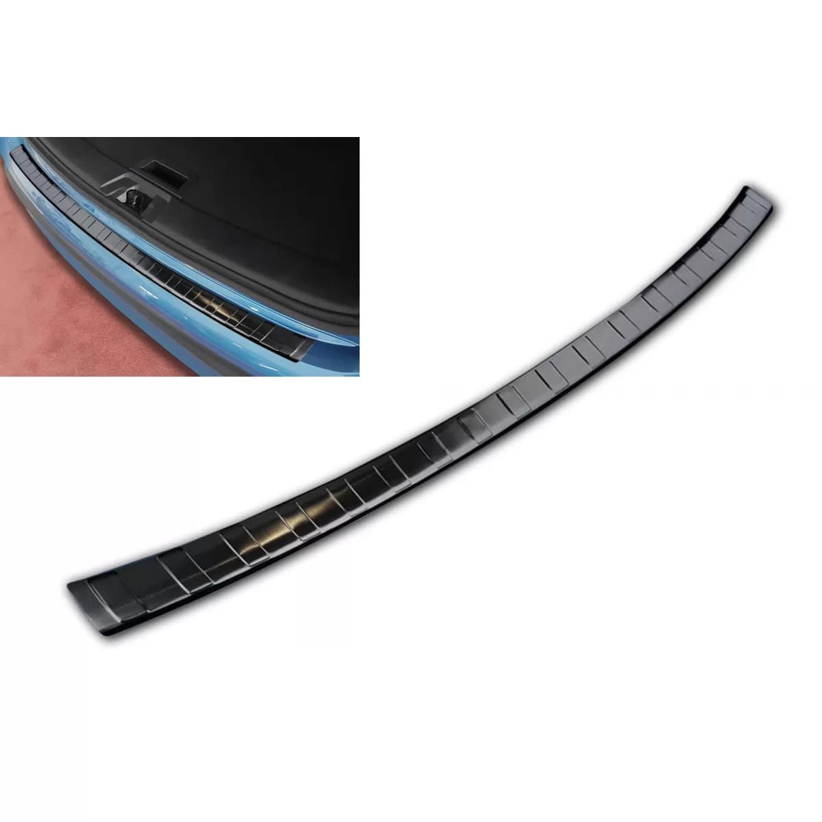 Avisa rear bumper protector suitable for Nissan Qashqai 2017-2021, black lacquer