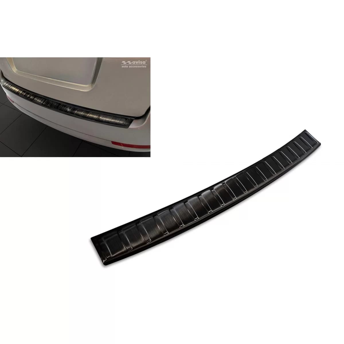 Avisa rear bumper protector suitable for Skoda Octavia Combi 2004-2013, black lacquer