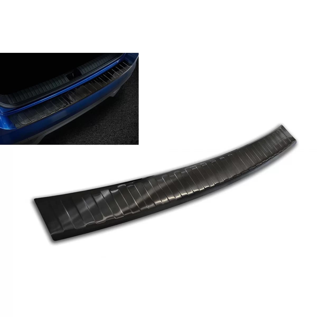 Avisa rear bumper protector suitable for Skoda Kamiq after 2019, black lacquer