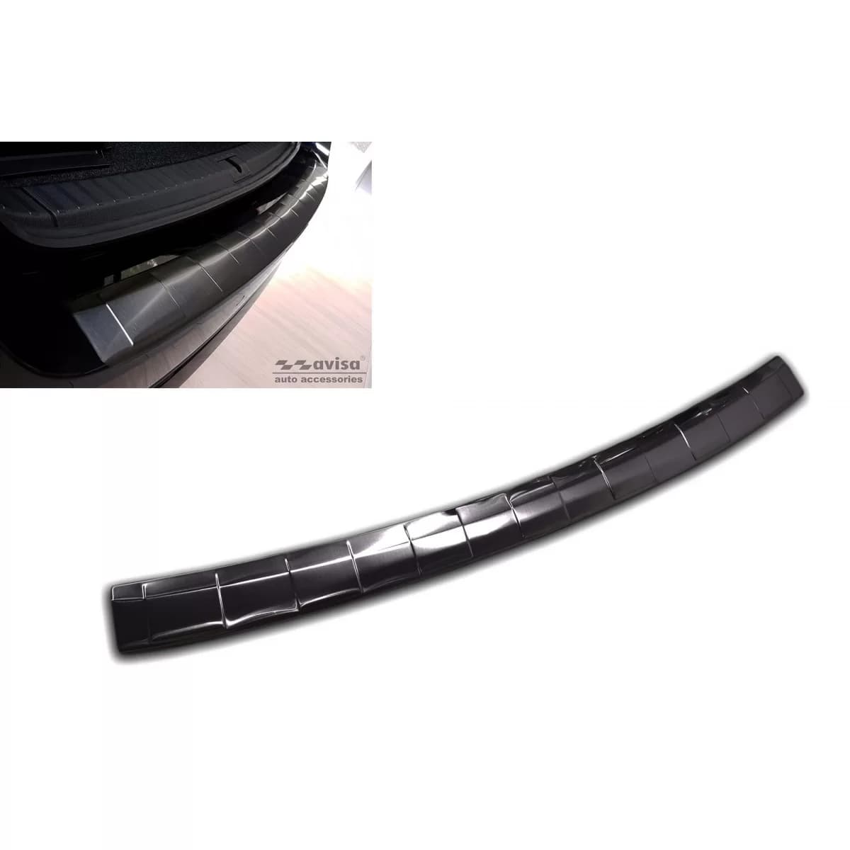 Avisa rear bumper protector suitable for Skoda Octavia Combi after 2019, Octavia RS after 2020, black lacquer
