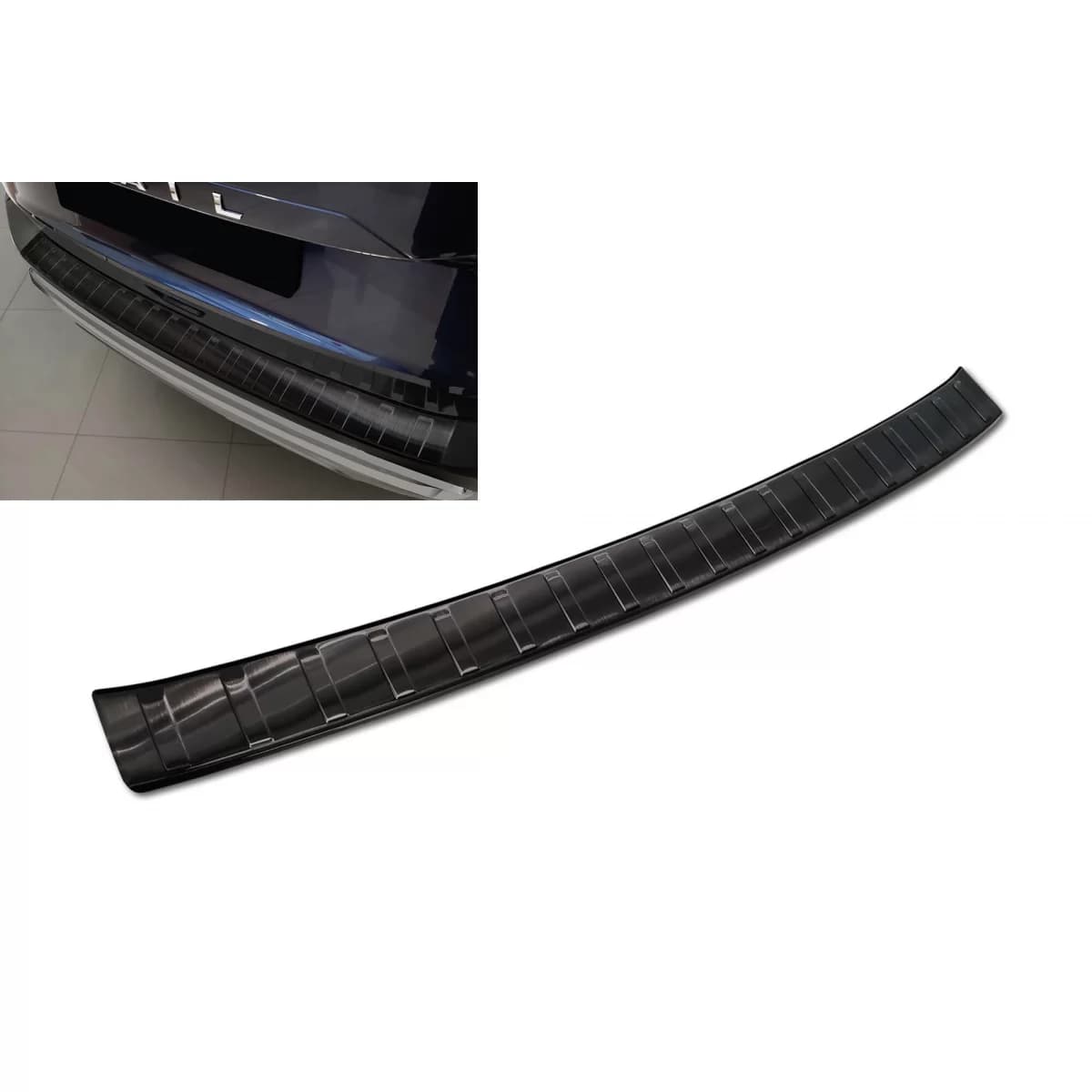 Avisa rear bumper protector suitable for Nissan X-Trail T33 after 2021, black lacquer