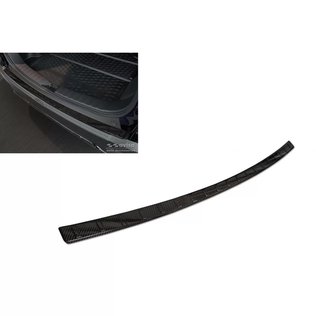 Avisa rear bumper protector suitable for Toyota Corolla Cross after 2022, carbon color