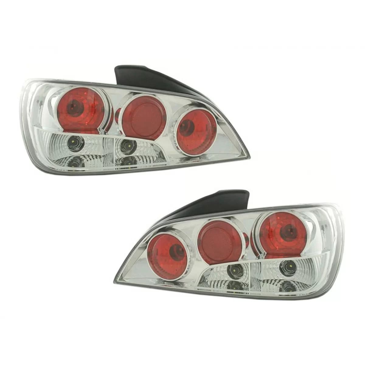 Tuning tail light set suitable for Peugeot 306 1993-1997 with black base, left and right