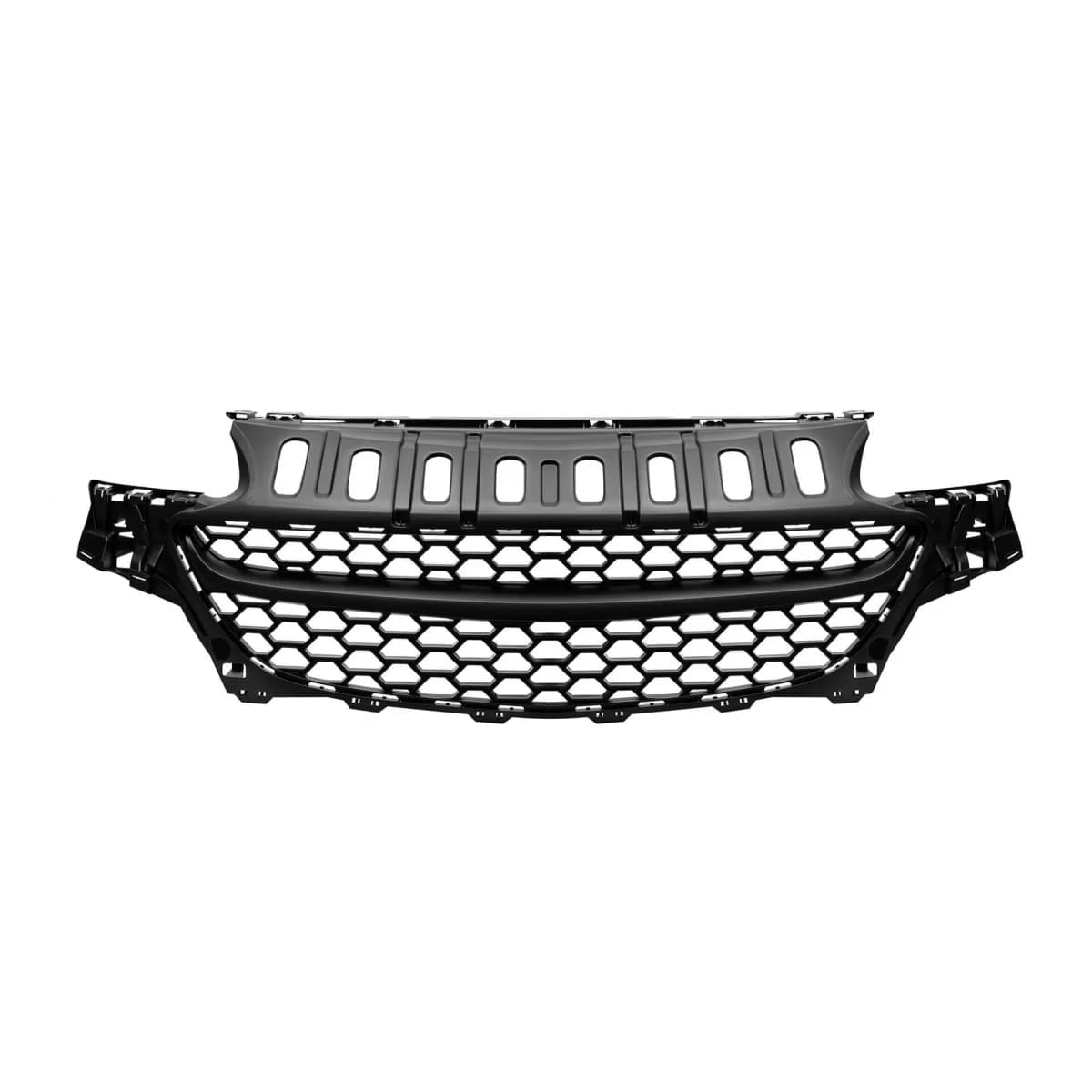 Black honeycomb grille suitable for Opel Corsa E 2014-2019, without emblem opening
