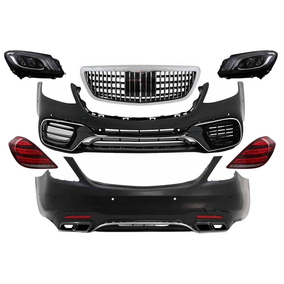 Complete Body Kit suitable for Mercedes S-Class W222 Facelift (2013-06.2017) S63 Design