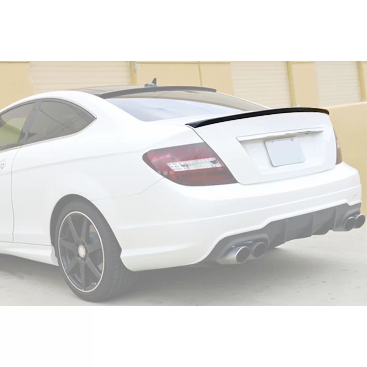 Trunk spoiler suitable for Mercedes C-Class C204 Coupe 2011-2014, unpainted