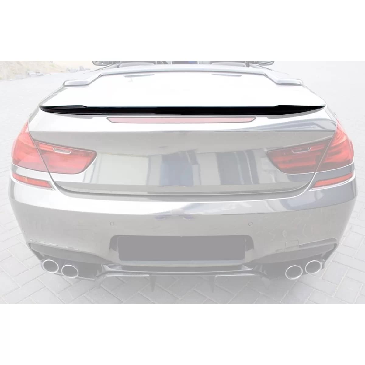 M6 type trunk spoiler suitable for BMW 6 Series F12 Cabriolet 2011-2018, unpainted