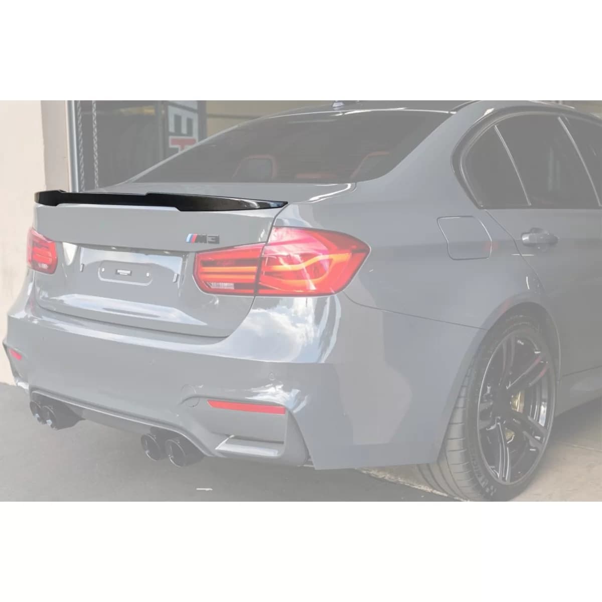 M4 type trunk spoiler suitable for BMW 3 Series F30 2011-2019, unpainted