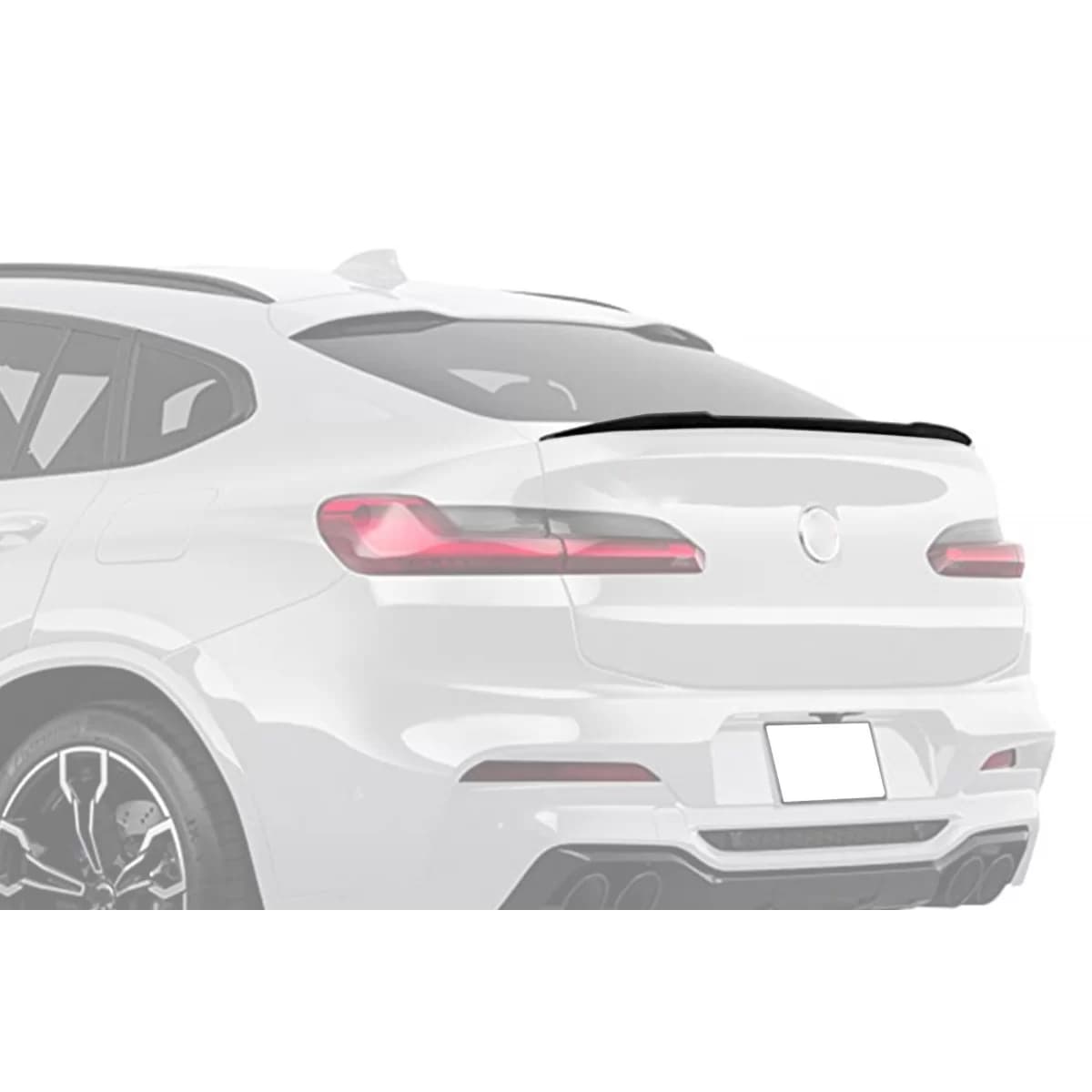 Trunk spoiler suitable for BMW X4 G02 after 2018, unpainted