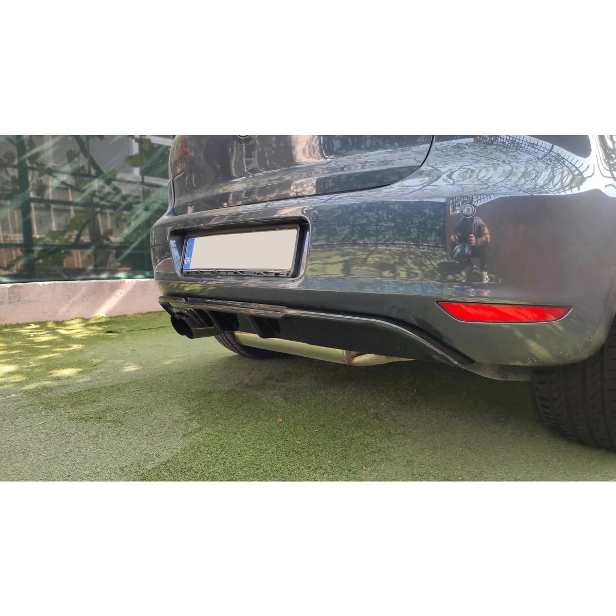 Motordrome Design diffuser version 2 suitable for rear bumper Volkswagen Golf VI 2008-2013