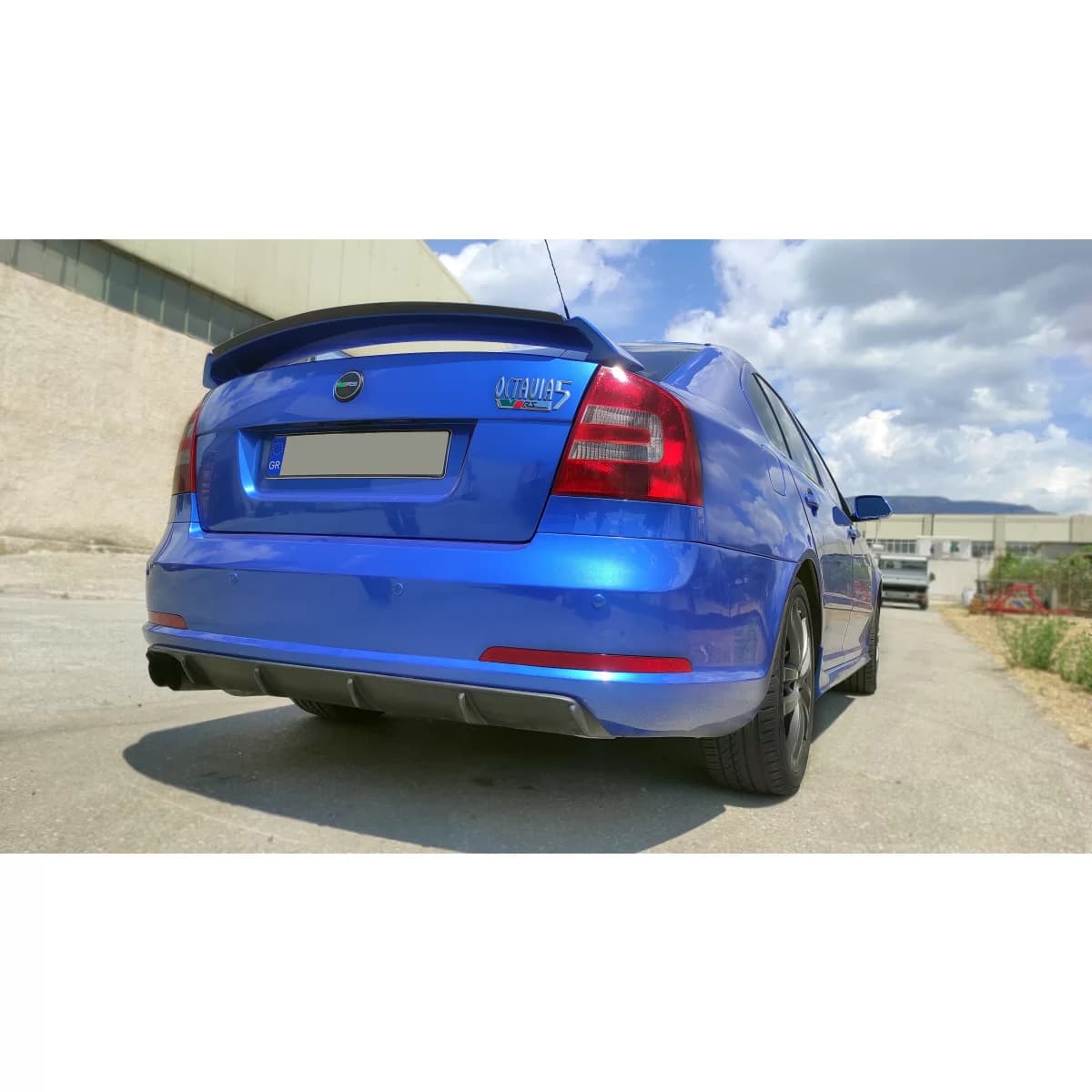 Motordrome Design diffuser suitable for rear bumper of Skoda Octavia Mk2 2004-2009