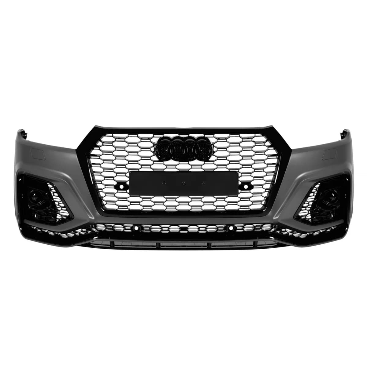 Front RS bumper suitable for Audi Q5 2018-2020 with black trim