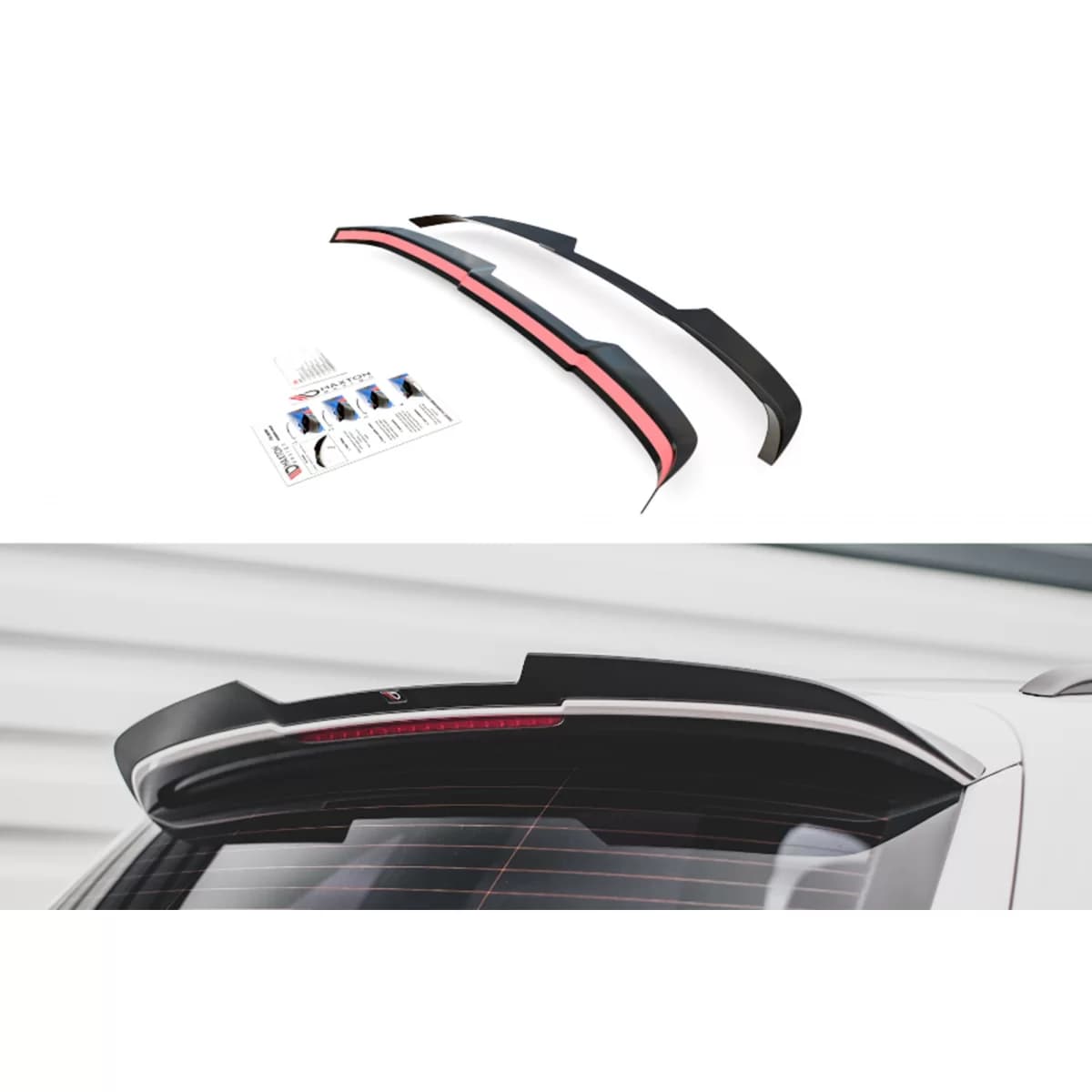 Spoiler suitable for Audi Q5 2012-2017, Maxton Design type SQ5, black lacquer