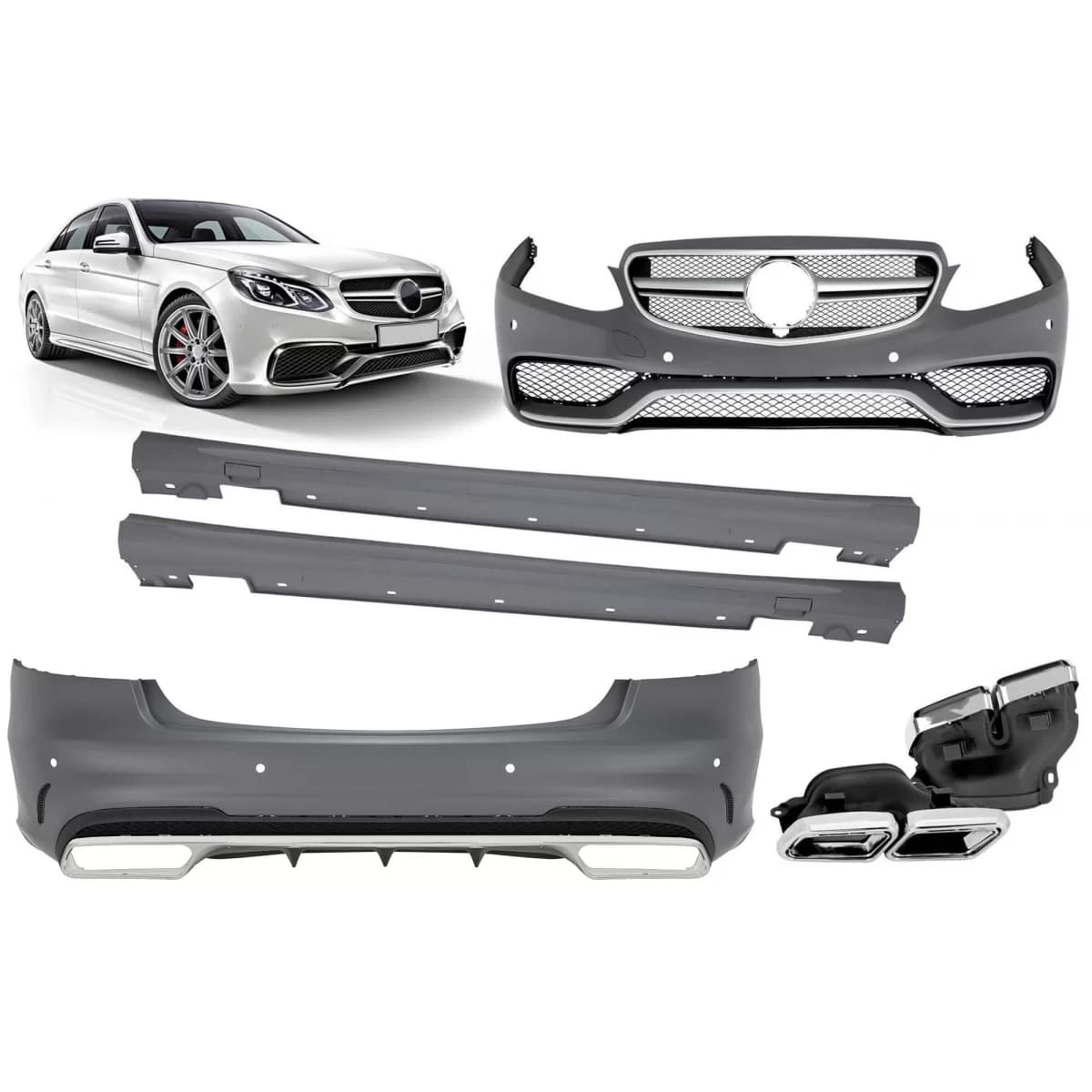 Tuning package type 63 suitable for Mercedes E-Class W212 sedan 2014-2016