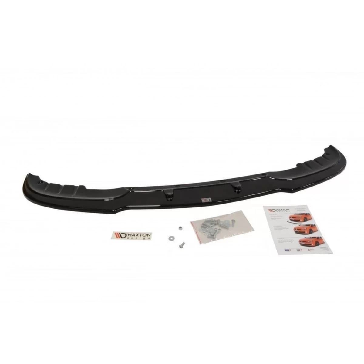 Maxton Design spoiler suitable for standard front bumper of BMW 5 Series GT F07 2009-2013, matte black