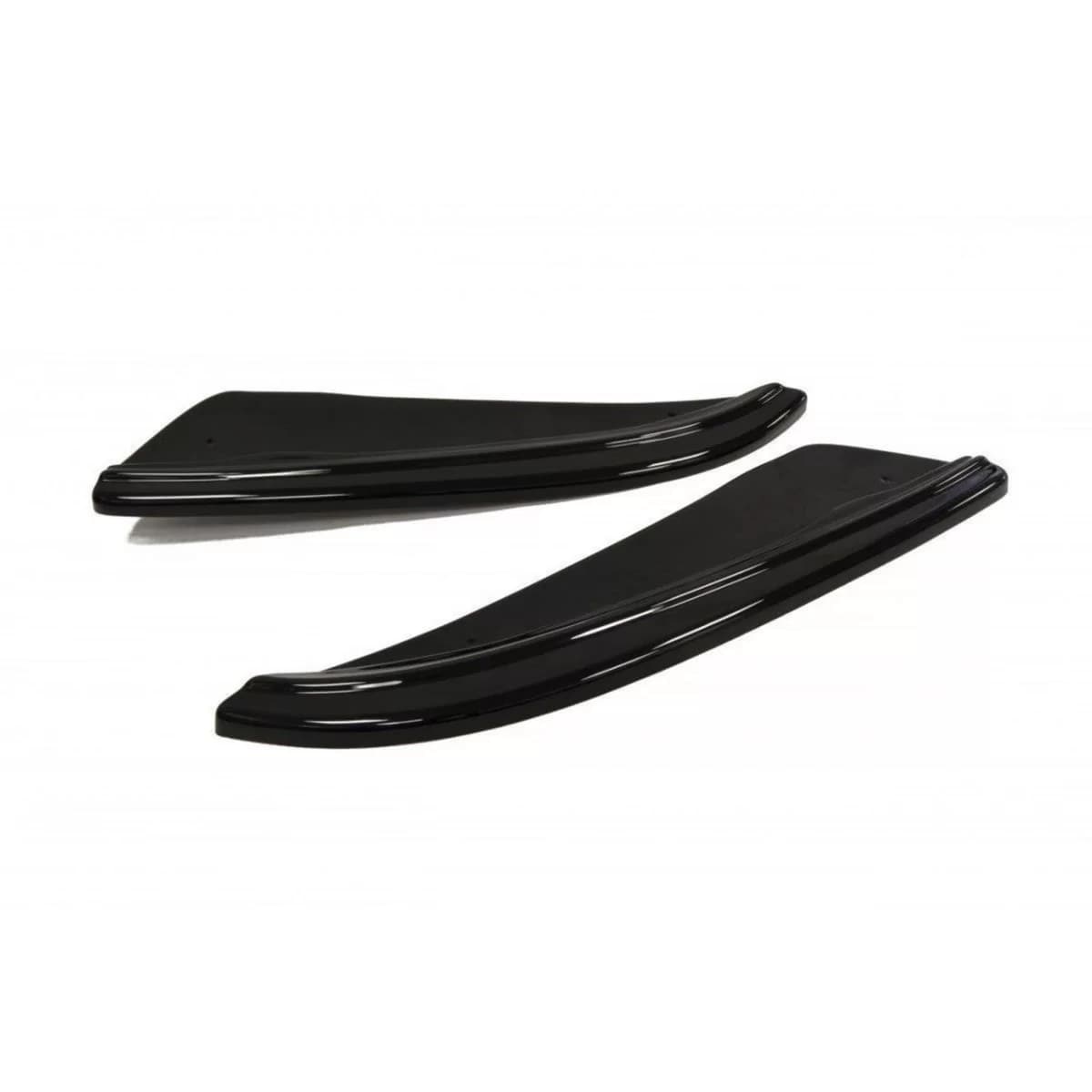 Maxton Design side extensions suitable for standard rear bumper of BMW 5 Series GT F07 2009-2013, black lacquer
