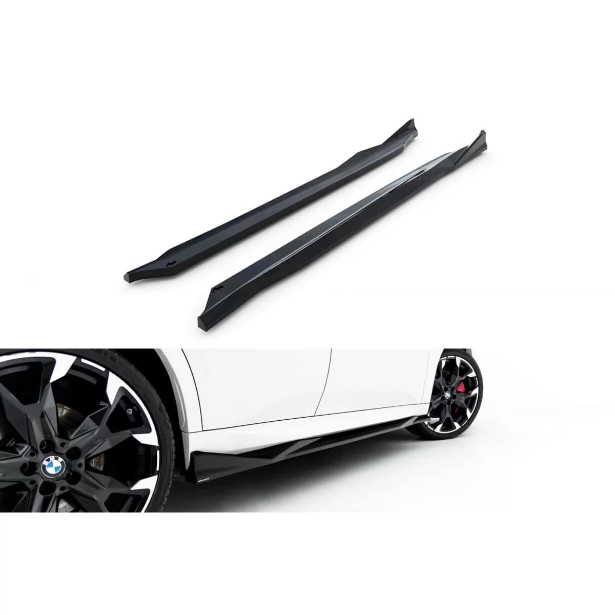 Maxton Design additives suitable for BMW X2 U10 with M package after 2023, black lacquer